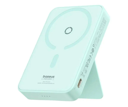 Powerbank BASEUS MagPro Magnetic 5000mAh 20W, magsafe (miętowy) P10064101333-00